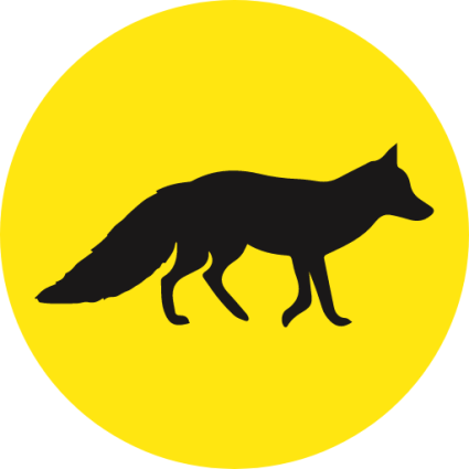 Icoon Ziekten bij dieren in het wild Pictogram met vos
