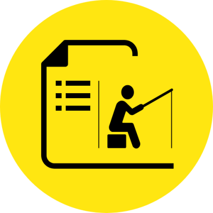 Icoon visverlof Pictogram met visser en formulier